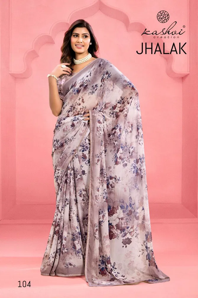 Jhalak By Kashvi Weightless Printed Wholesale Sarees Wholesale In India